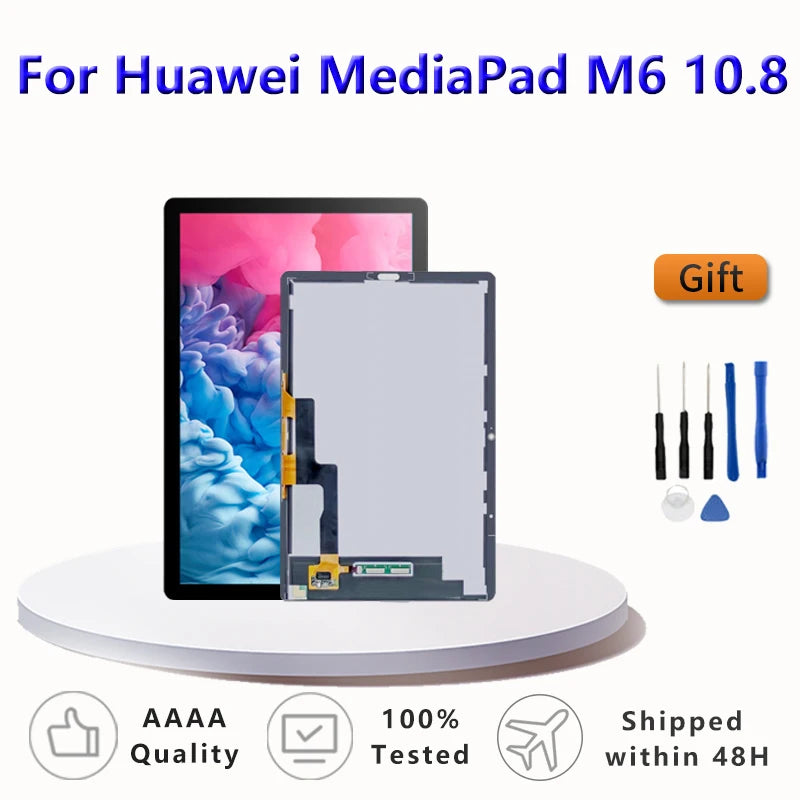 AAA+ 10.8" OEM For Huawei MediaPad M6 10.8 SCM-AL09 SCM-W09 LCD Display Touch Sensor Glass Screen Digitizer Assembly Replacement Tablet repair parts