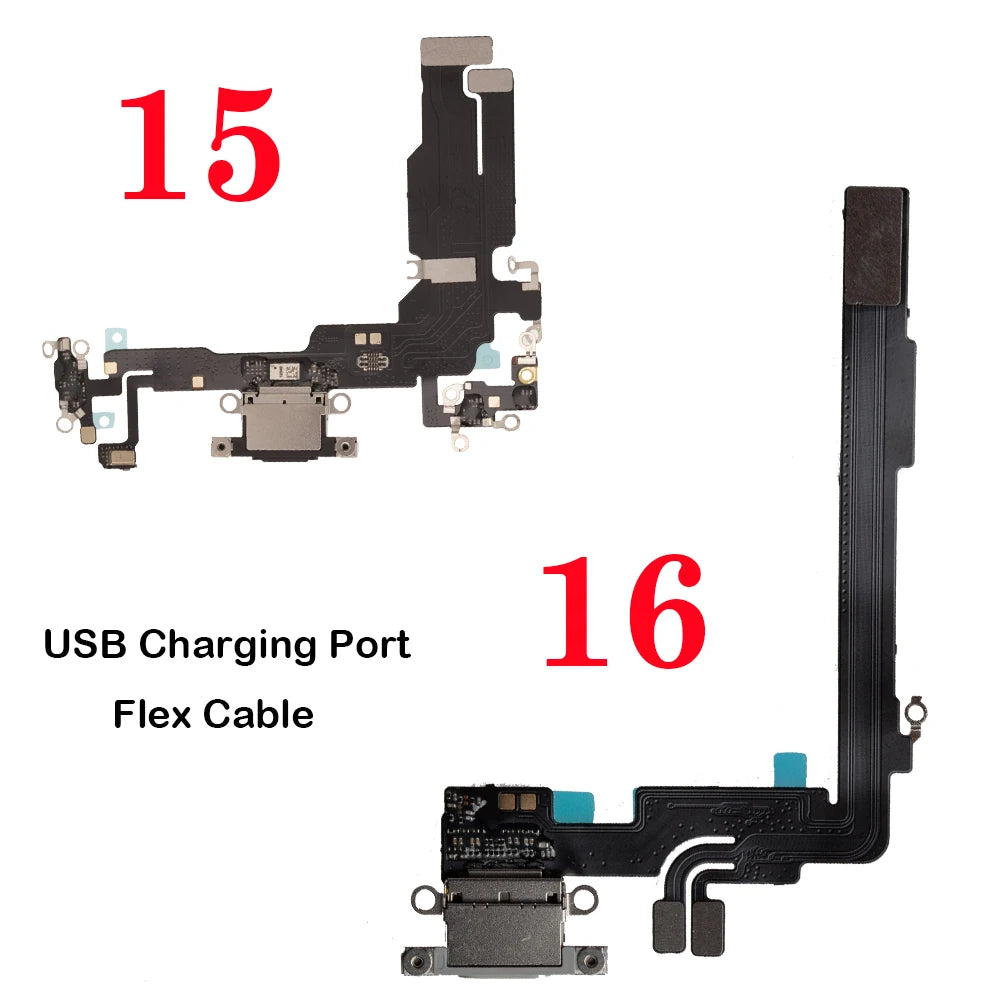 1Pcs New Brand For iPhone 16 15 Plus16 15 Pro Max Dock Charging Port Flex Cable USB Charger Connector Replacement Part iPad tablet repair parts