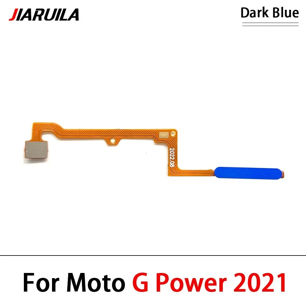 10Pcs, New For Motorola Moto G 5G Plus G Power 2021 Home Button FingerPrint Touch ID Sensor Flex Cable Replacement Parts Motorola phone repair parts