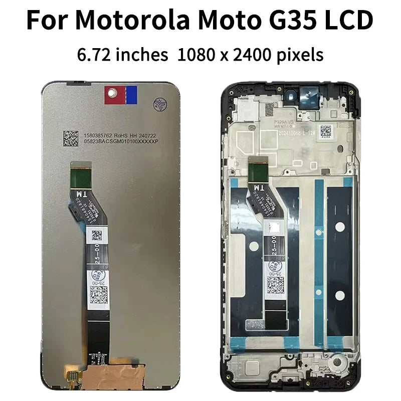 IPS LCD for Motorola Moto G05 G15 G35 G45 G55 G75 G85 LCD Display Touch Screen Digiziter Assembly For Moto E15 Display Motorola phone repair parts