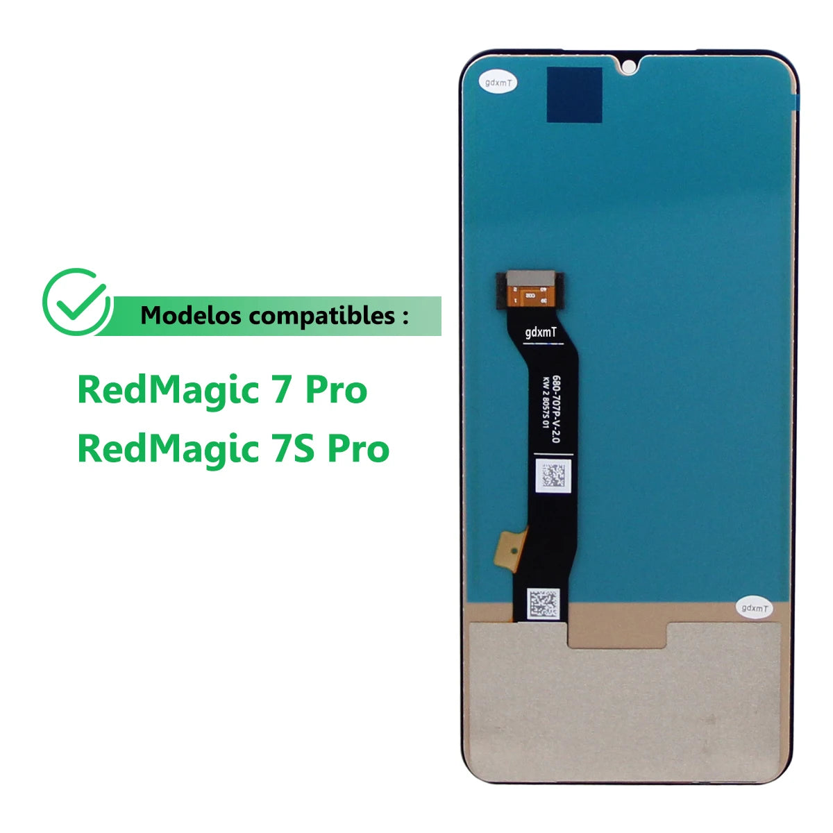 Red Magic 7s pro LCD Display Touch Panel Screen Digitizer Assembly for ZTE Nubia Red Magic 7s pro / 7 pro NX709S NX709J LCD ZTE phone repair parts