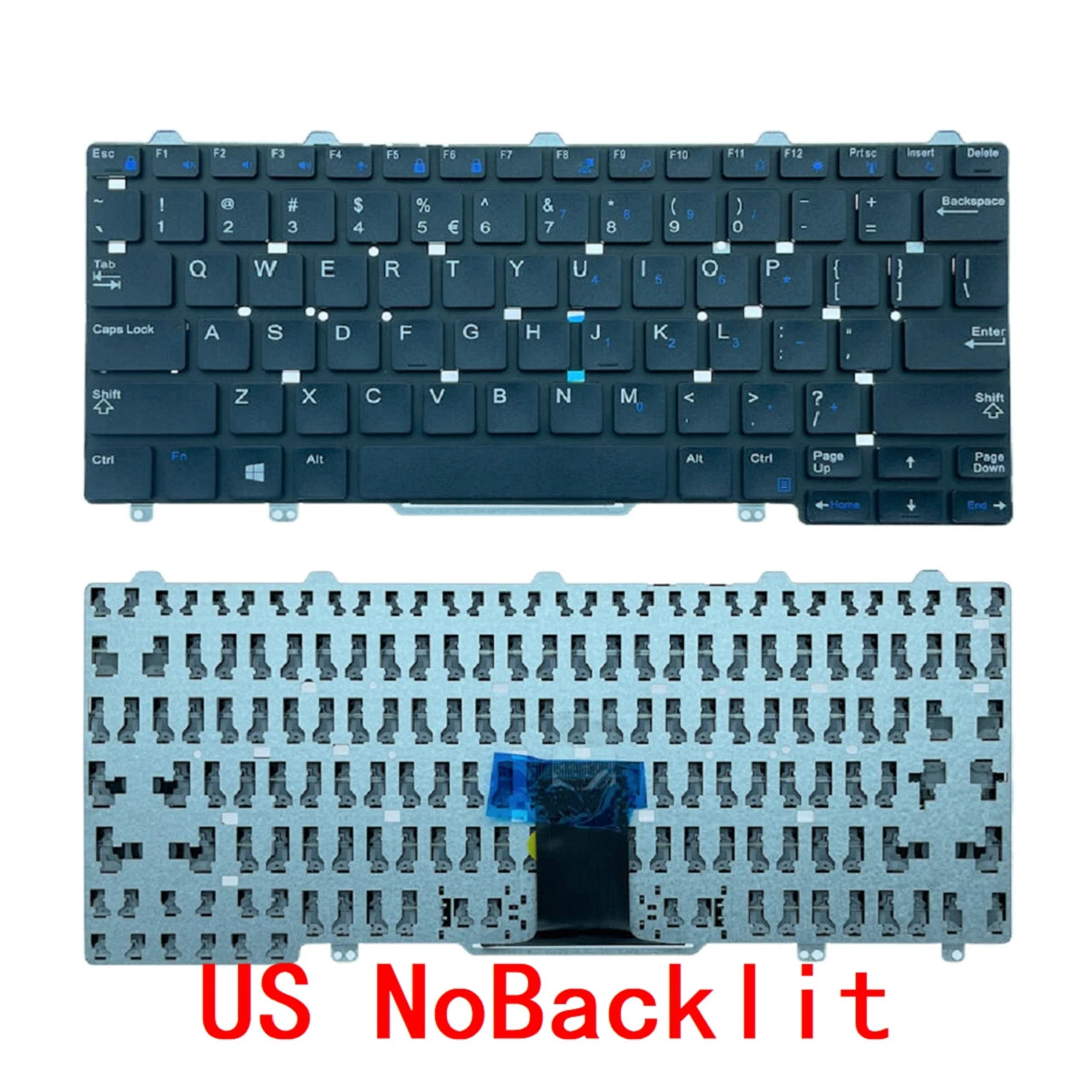 New US Brazil Laptop Backlit Keyboard For Dell Latitude E5250 E7270 E7250 7350 5290 7250 5250 Notebook PC ReplacementDell laptop repair parts