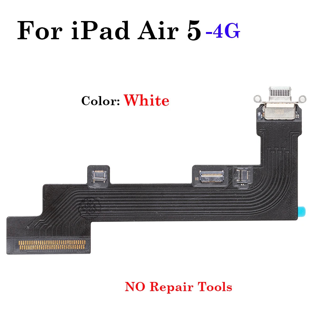 10Pcs Charging Port Flex Cable For iPad Air 4  Air 5  4G WIFI Version USB Charger Port Dock Connector Plug Socket Jack Ribbon iPad tablet repair parts