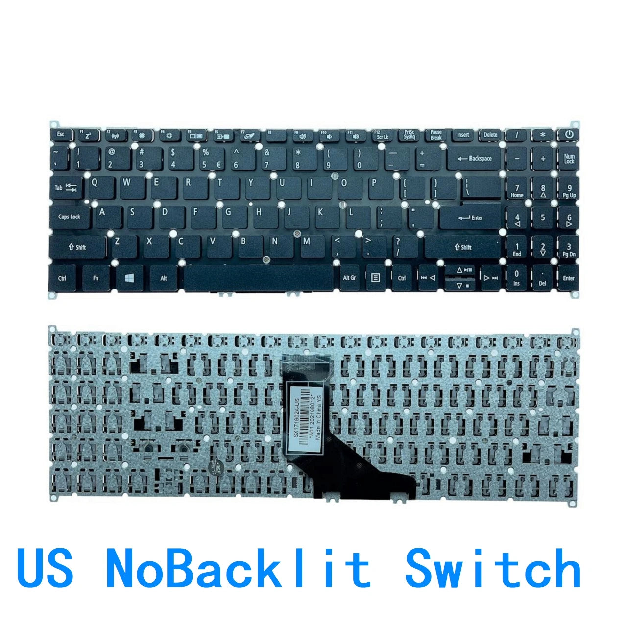 New US Russian Language  Keyboard For Acer Aspire 3 A315-42 A315-42G A315-54 A315-54G A315-55 A315-55G A515-52 A515-53 A515-54 Acer laptop repair parts