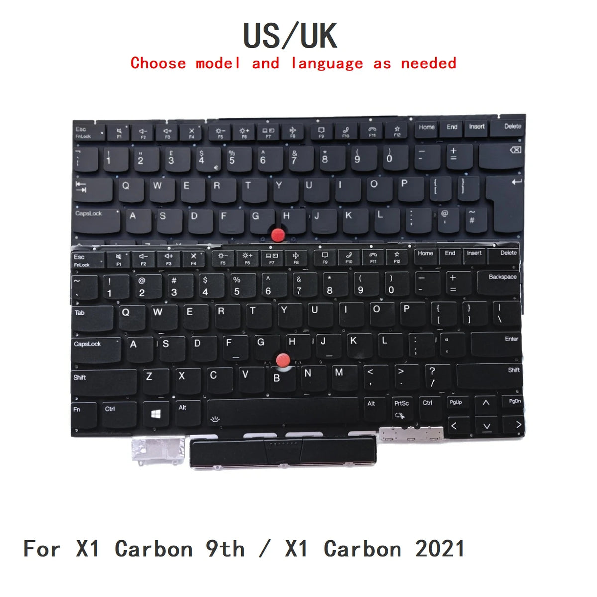 New US UK Language  Backlit Keyboard For Lenovo Thinkpad X1 Carbon 9th / X1 Carbon 2021 Notebook PC Replacement Keyboard Lenovo laptop repair parts