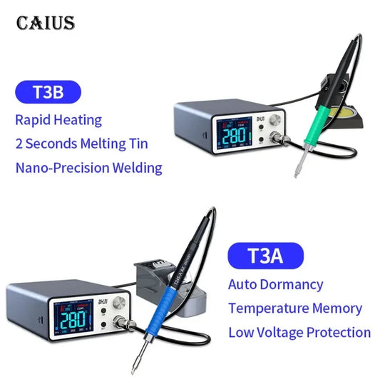 AIXUN T3B T3A Smart Soldering Station Welding T115/T210/T245 /T12 Rework Station T3AS T3BS For PCB SMD BGA Repair Welding Tools Professional Repair Tools