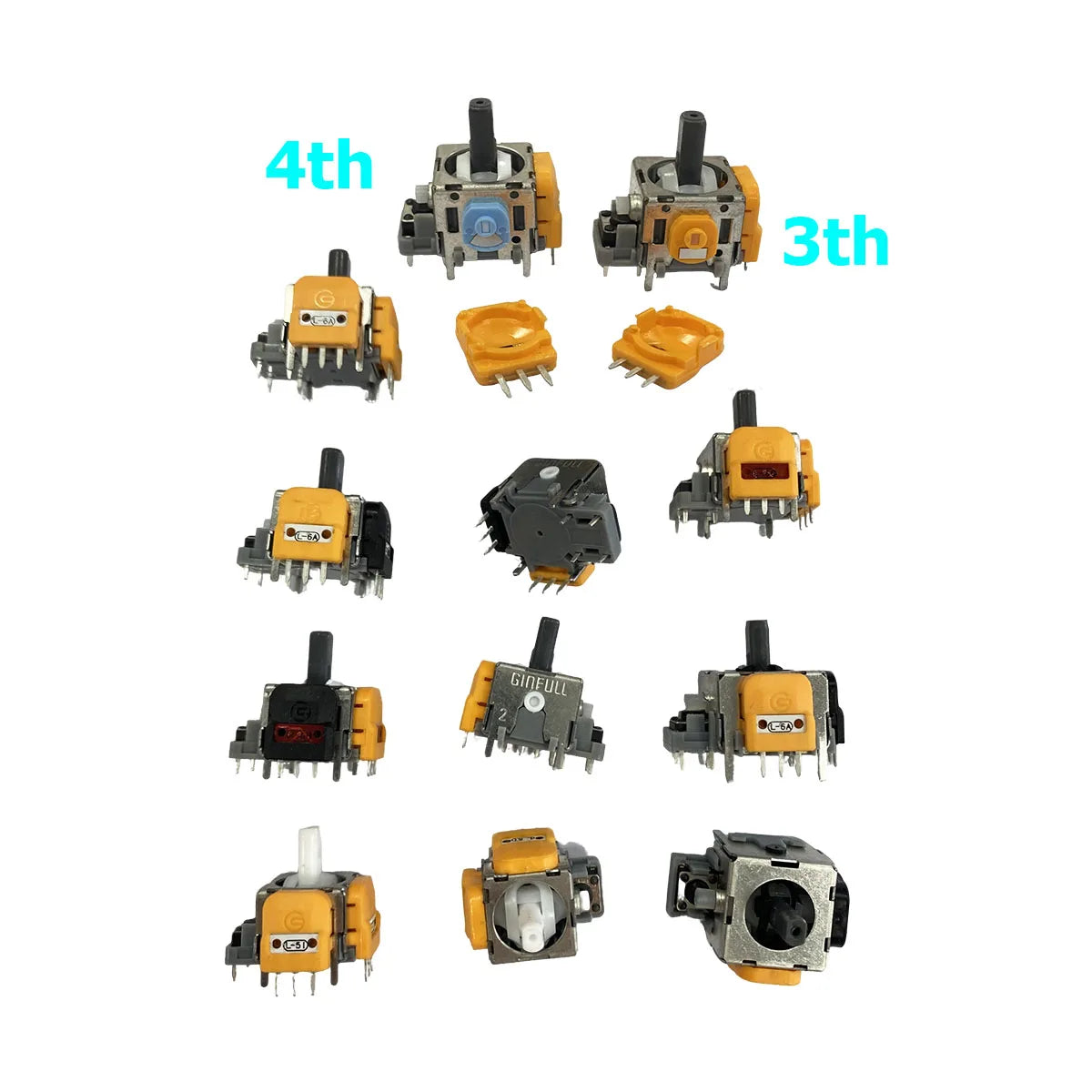 10/20/30PCS Hall Effect Sensor 3D Joystick Module Analog Stick for PS5 PS4 Xbox360 Xbox One Series Controller Rocker Game console repair parts