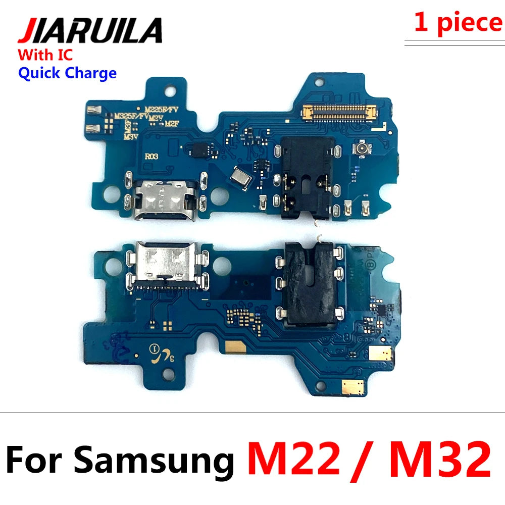 10Pcs USB Charger Charging Port Connector Flex Cable For Samsung M31 M31S M51 M10 M20 M30 M30s M21s M32 M52 M62 M13 M33 M53 5G Samsung phone repair parts