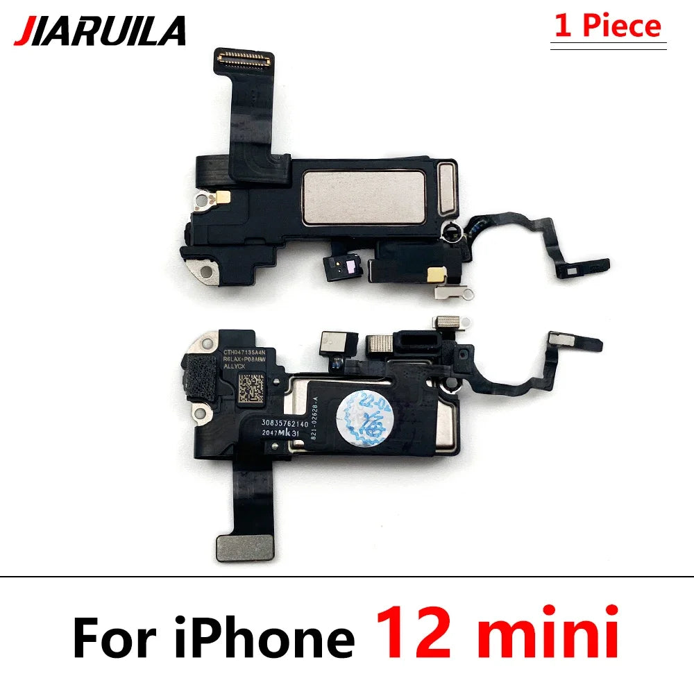 New Ear Speaker Earpiece Flex For iPhone X XR XS 11 12 Pro Max Mini Proximity Light Sensor Flex Cable Replacement Parts iPhone phone repair parts