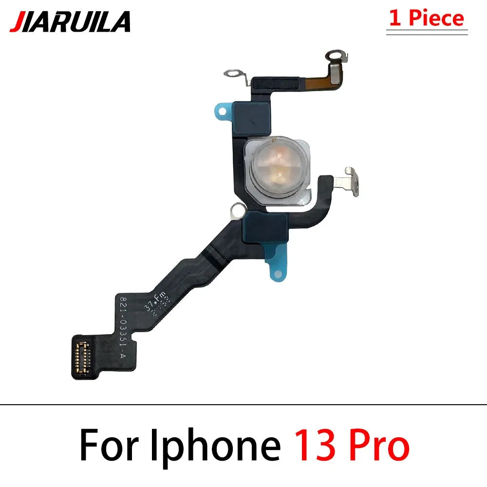 New LED Flash Flex Cable For iPhone 12 13 14 15 16 Pro Max Plus Mini Light Sensor Proximity Flex Cable Flash Light Flex Cable iPhone phone repair parts
