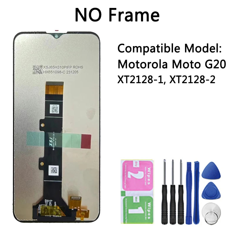 OEM G Series Screen for Motorola Moto G10 G20 G30 G50 5G G60 G60S G100 LCD Display Touch Screen Digitizer Replacement Motorola phone repair parts
