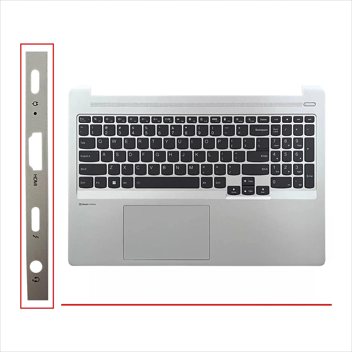 Upper case keyboard for Lenovo Xiaoxin PRO 16ACH IHU 2021 ideapad 5 Pro-16IHU6 topcase palmrest cover touchpad 5CB1C81089 5CB1C75002 Lenovo laptop repair parts