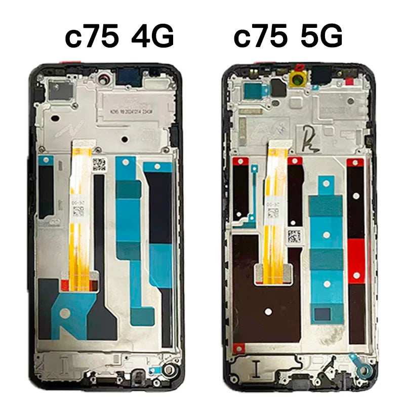 6.72" Screen For Realme C75 Display Screen For OPPO Realme C75 RMX3941 RMX394 Display Screen Touch Panel Digitizer With Frame Oppo phone repair parts Realme phone repair parts