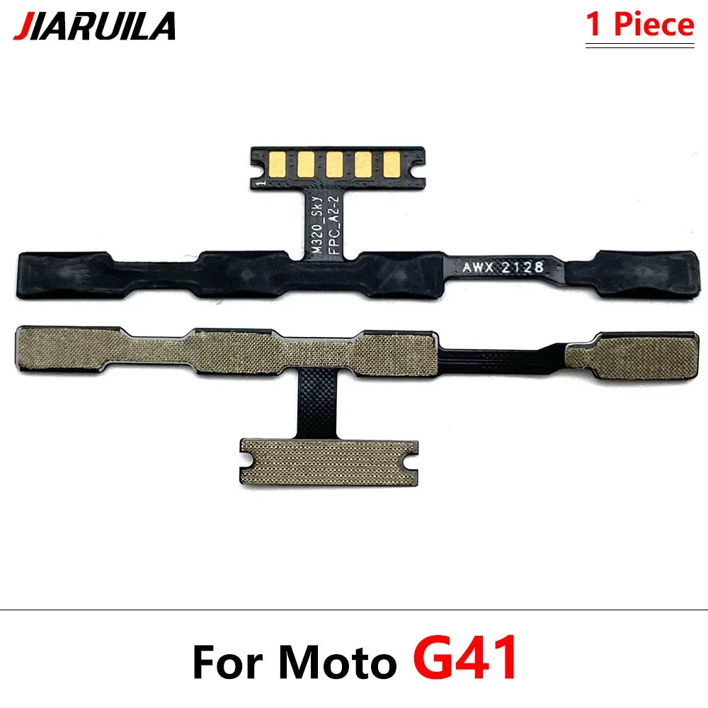 50Pcs, Power On Off Volume Side Button Key Flex Cable For Moto G10 G20 G30 G100 G50 G60 G60s G31 G51 G22 G32 G52 G62 G13 G23 5G Motorola phone repair parts