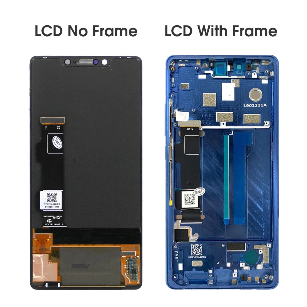 5.88" Mi 8 SE Mi8 SE MI8SE Display Screen With Frame, for Xiaomi Mi 8 SE Lcd Display Touch Screen Digitizer Assembly Replacement Xiaomi phone repair parts