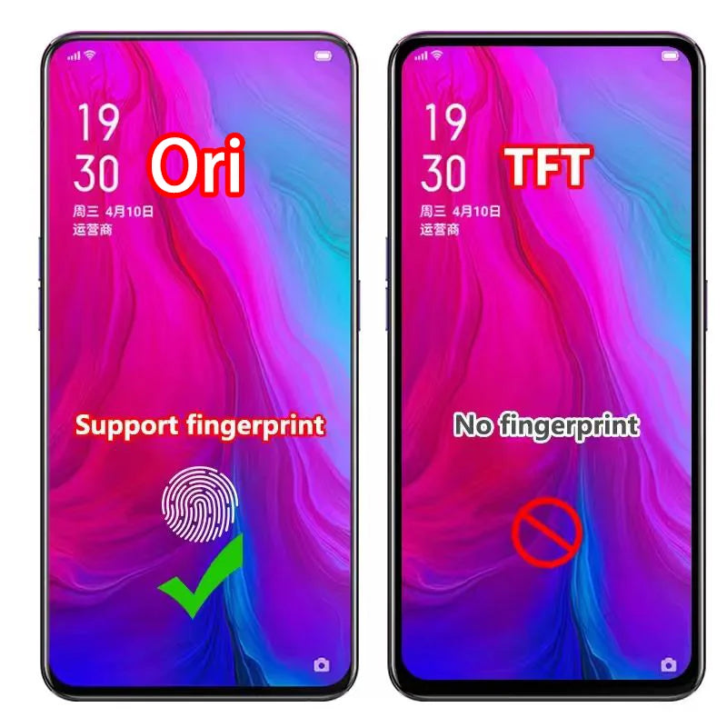 Super AMOLED for Oppo Reno Lcd Display + Touch Screen Digitizer Assembly for Oppo Reno PCAM00 PCAT00 CPH1917 LCD Screen  Oppo phone repair parts