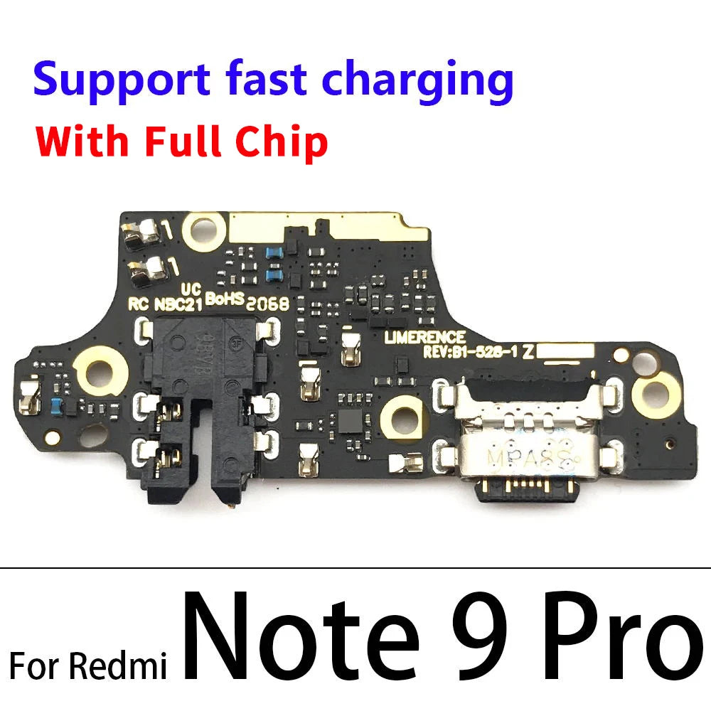 USB Charger Charging Dock Port Connector SUP board Flex Cable For Xiaomi Redmi Note 8T 9S 9 4 4X 5 5A 6 3 Pro Se 152mm  Xiaomi  Xiao mi phone repair parts