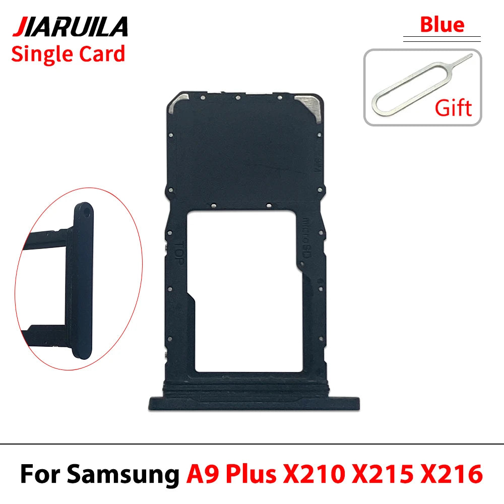 New For Samsung Tab A9+ A9 Plus 11" X210 X215 X216 SIM Card Tray Slot Micro SD Chip Holder Pocket Drawer Dual Single SIM Card Samsung phone repair parts