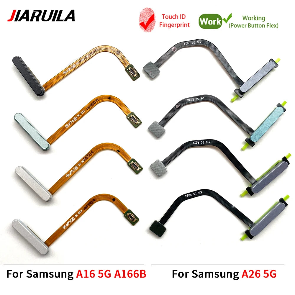 New For Samsung A06 A16 A26 4G 5G Home Button FingerPrint Touch ID Sensor Flex Cable Ribbon Replacement Parts Samsung phone repair parts