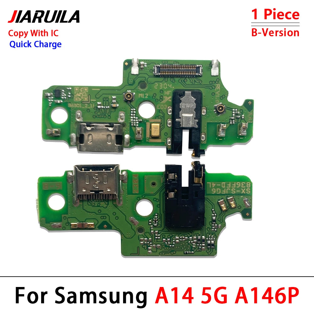 For Samsung A13 A23 A33 A53 A52 A72 A14 A24 A34 A54 4G 5G USB Charging Port Dock Charger Connector Board With Micro Flex Cable Samsung phone repair parts