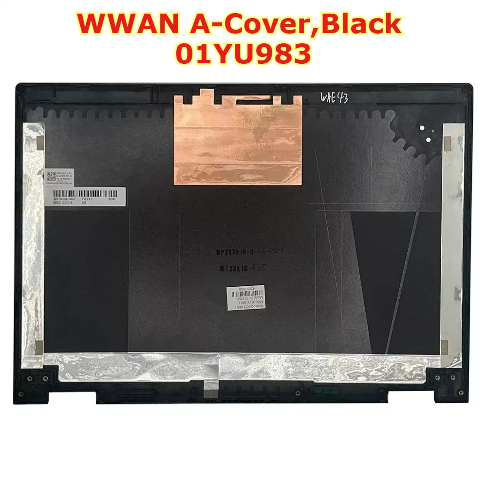 LCD Rear Top Lid Back Cover Case housing For Thinkpad X390 Y-oga X13 Y-oga WWAN  WALN A case cover 01YU983 01YU984 black