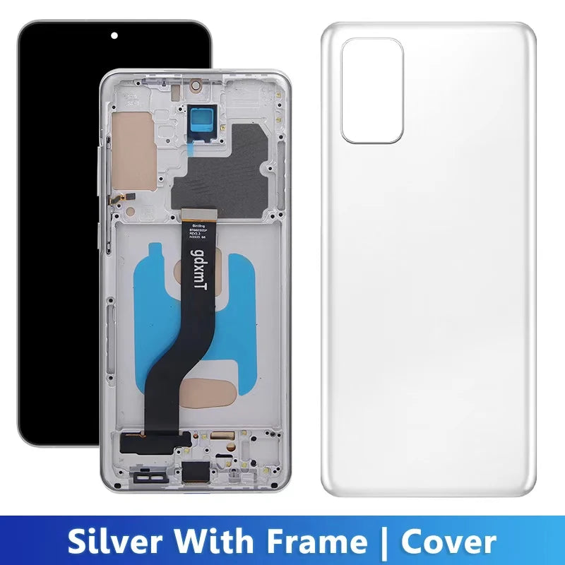 S20 Plus For Samsung Tested S20+ G985 G985F G985F/DS Display LCD Touch Screen Digitizer Assembly Replacement With Frame Samsung phone repair parts