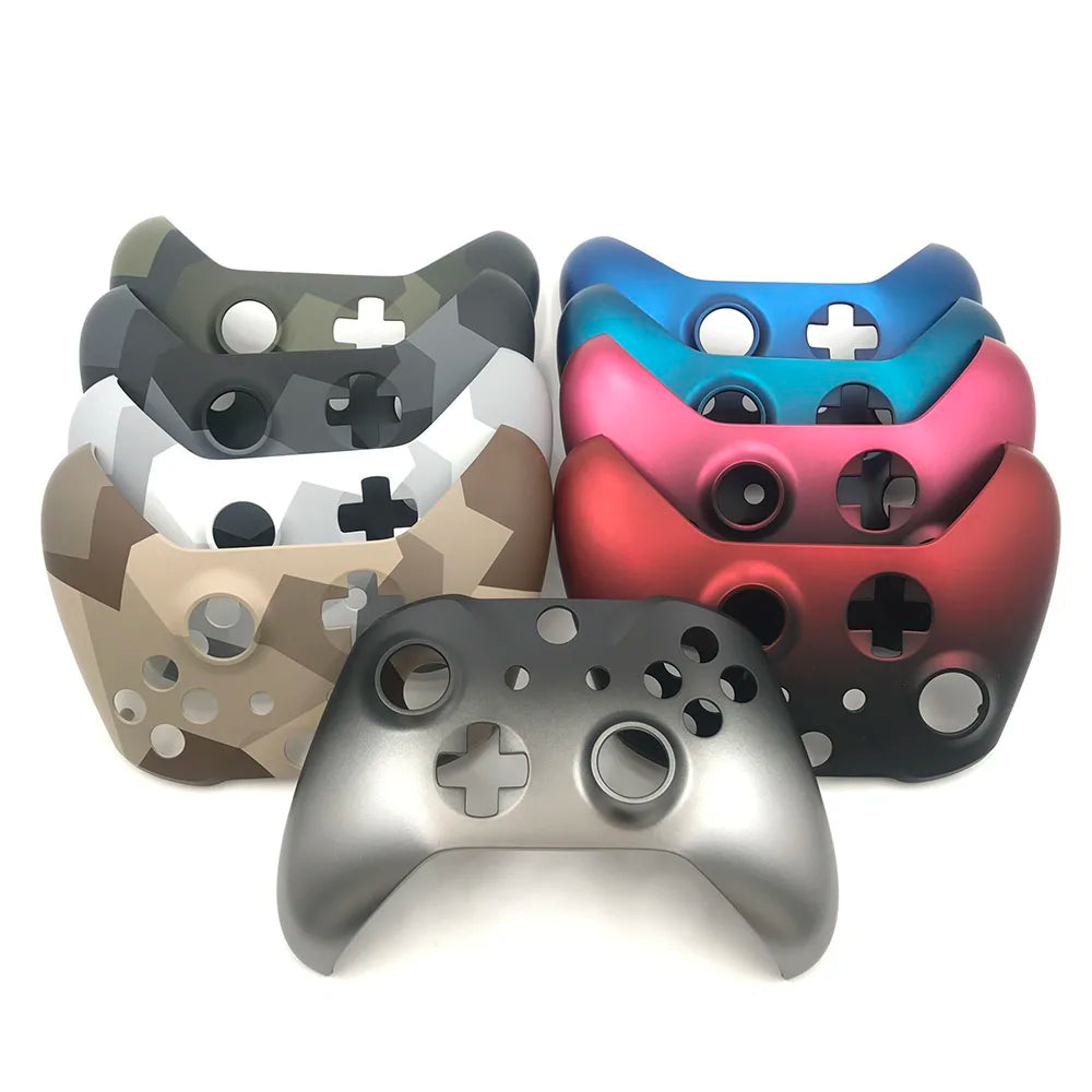 Original For Xbox One Slim ONE S Controller Faceplate Shell Front Housing Shell Camouflage Replacement Part Game console repair parts