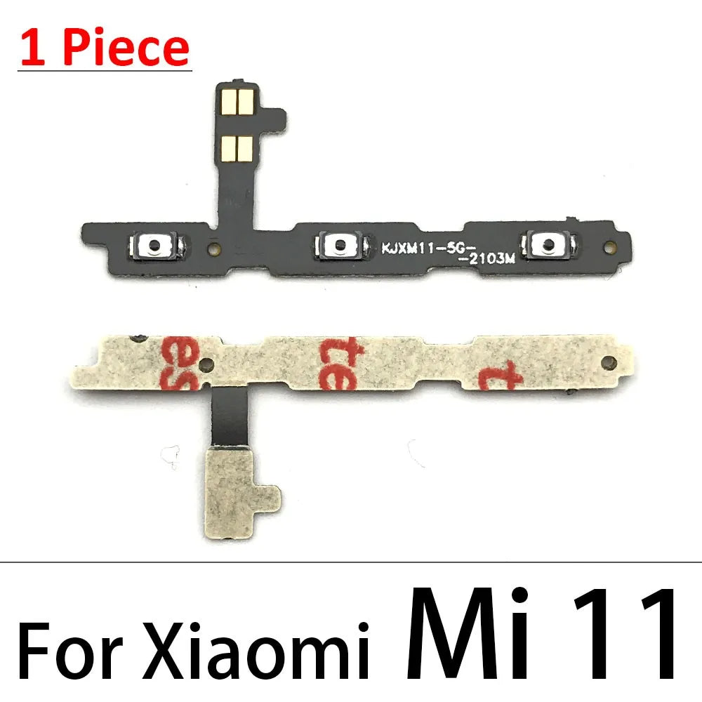 Power On Off Volume Side Button Key Flex Cable For Xiaomi Mi 8 9 se 11 Lite / Mi 9T 10T 10 Note 10 Pro Lite Replacement parts  Xiaomi  Xiao mi phone repair parts