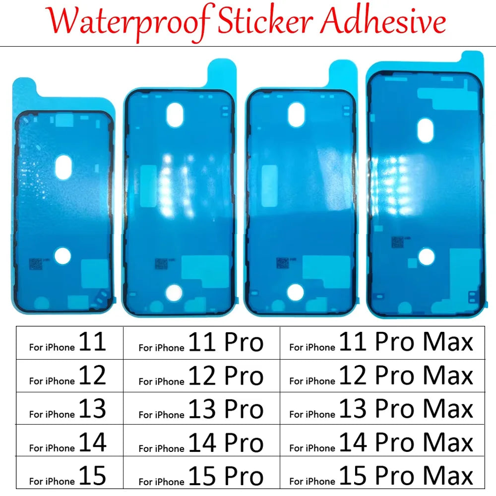 New LCD Screen Frame Seal Tape Waterproof Adhesive Sticker For iPhone 11 12 13 14 15 Pro Max Plus Phone Parts iPhone phone repair parts