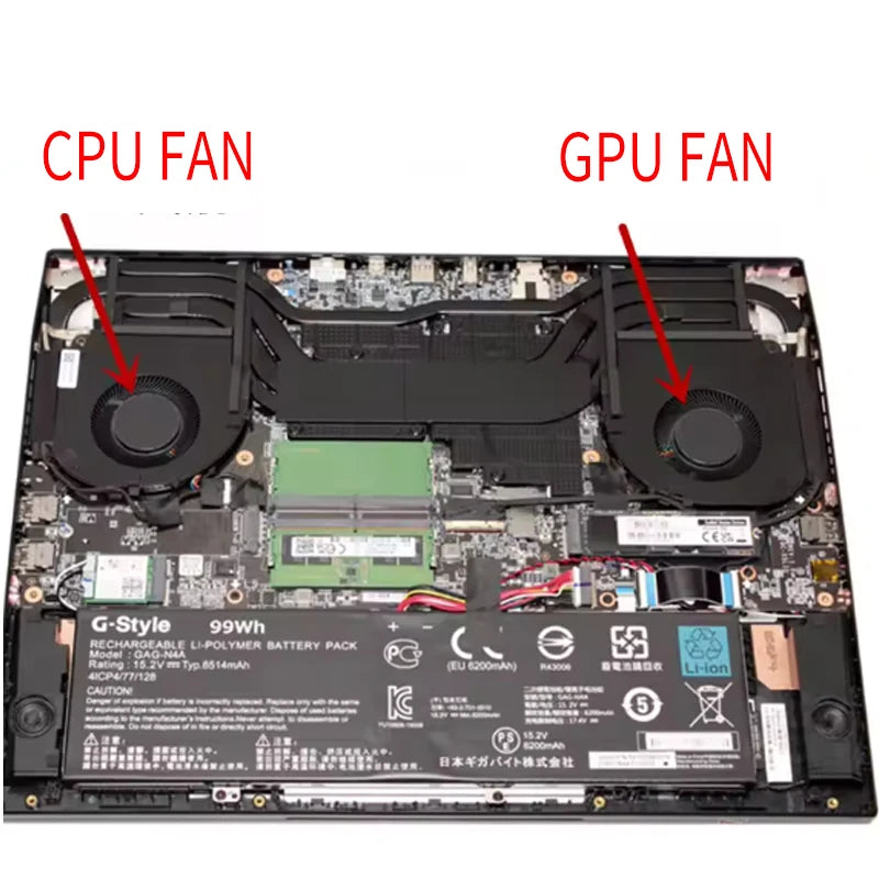 ++New Laptop CPU GPU Fan for Gigabyte Aorus X5LF 15 BSF BKF 9KF 9MF FQ6S FQ6R Gigabyte laptop repair parts