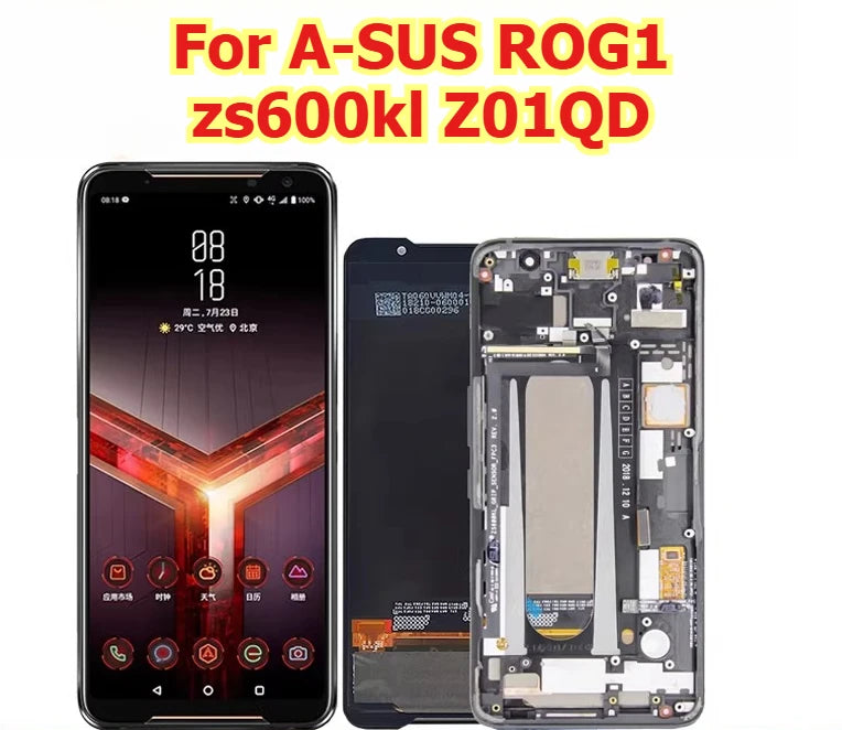 100% tested phone lcd touch screen display panel For ASUS ROG1 zs600kl Z01QD rog digitizer glass lcd assembly  Asus Phone repair parts