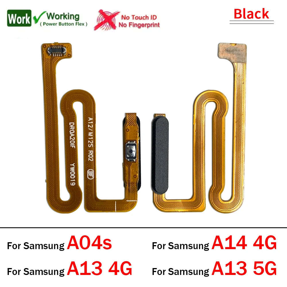 New Fingerprint Sensor Home Return Key Menu Button Flex Cable For Samsung A04s A13 A14 A24 A34 A54 4G 5G Samsung phone repair parts