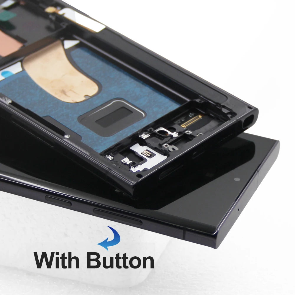 6.67“AMOLED LCD Screen for Samsung Galaxy S23 Ultra S918B S918B/DS Lcd Display Digital Touch Screen with Frame Assembly Samsung phone repair parts