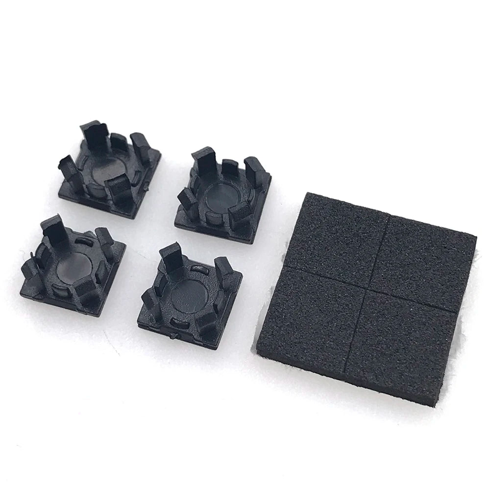 1-5set Black Plastic For PS2 70000 7W 90000 9W Console Screws Screw Rubber Feet Cover Set Screws Kit Repair Parts  Game console repair parts