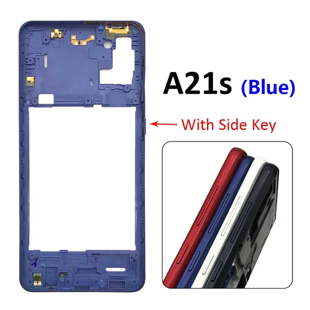 Middle Frame Holder Housing For Samsung A21s A20s A30s A50s A70s Replacement Repair Parts Samsung phone repair parts