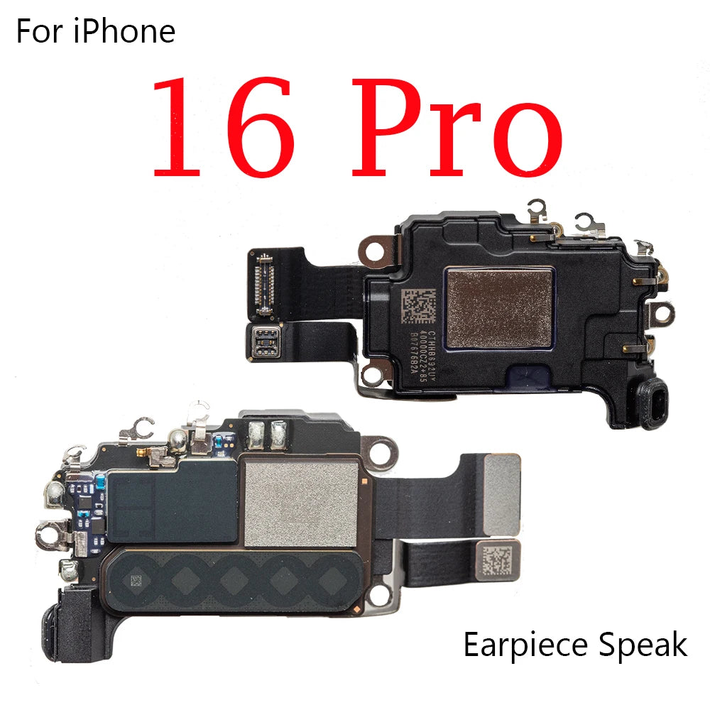 Front Earpiece Flex Cable for iPhone 15  Plus 16 Pro Max Ear Lound Buzzer Sound Speaker Headset fix  Parts iPhone phone repair parts
