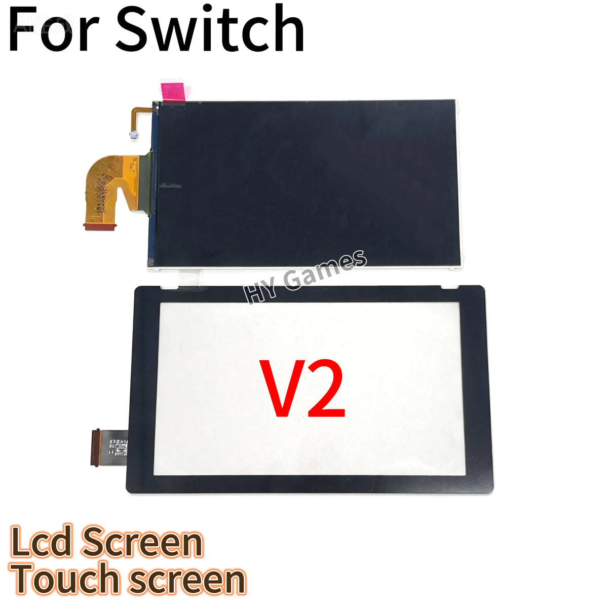 Original LCD Screen for Nintendo Switch NS HAC‑001 V2 Display with Touch Screen Digitizer for Switch Replacement  Game console repair parts