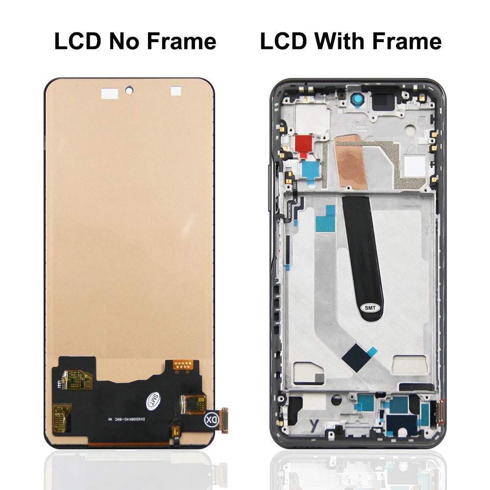 Poco F3 Display Screen Replacement, for Xiaomi Poco F3 M2012K11AG Lcd Display Digital Touch Screen with Frame for Poco F3 Pro Xiaomi phone repair parts