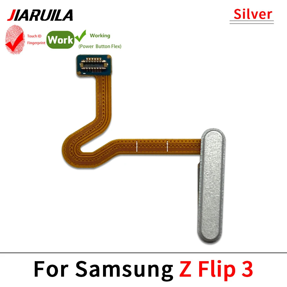 Fingerprint Home Button Fingerprint Menu Return Key Recognition Sensor Flex Cable For Samsung Z Flip 3 4 5 5G Samsung phone repair parts