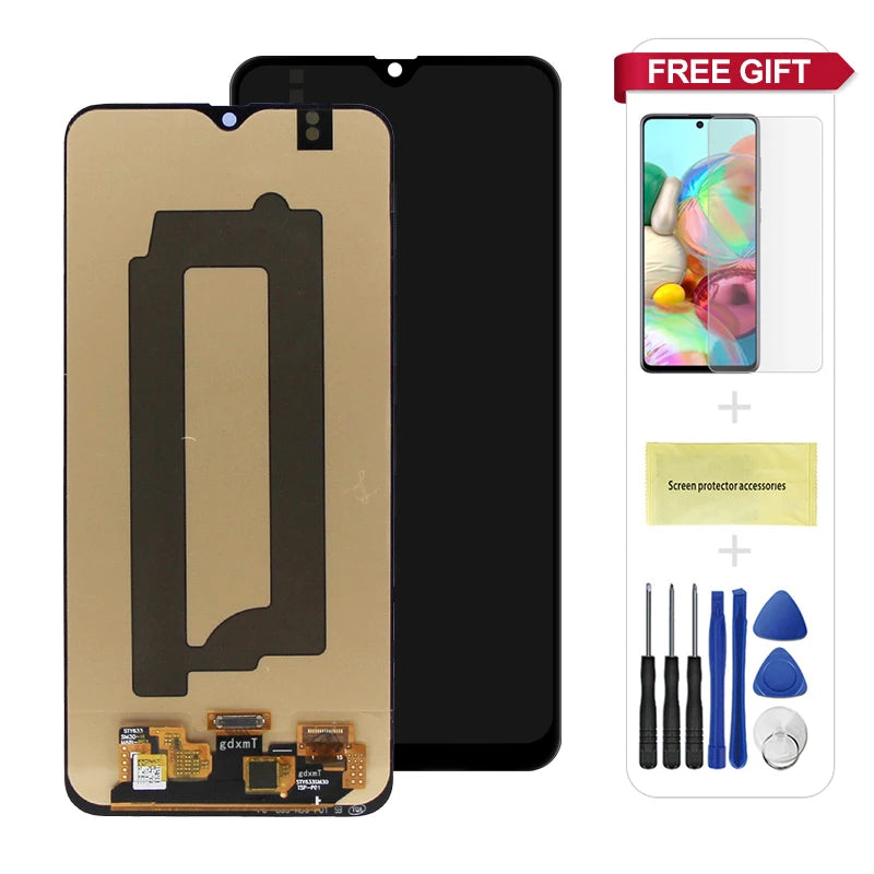 6.4'' Super AMOLED M21 Display, for Samsung Galaxy M21 M215 M215F M215F/DS Lcd Display Touch Screen Digitizer Assembly Parts Samsung phone repair parts