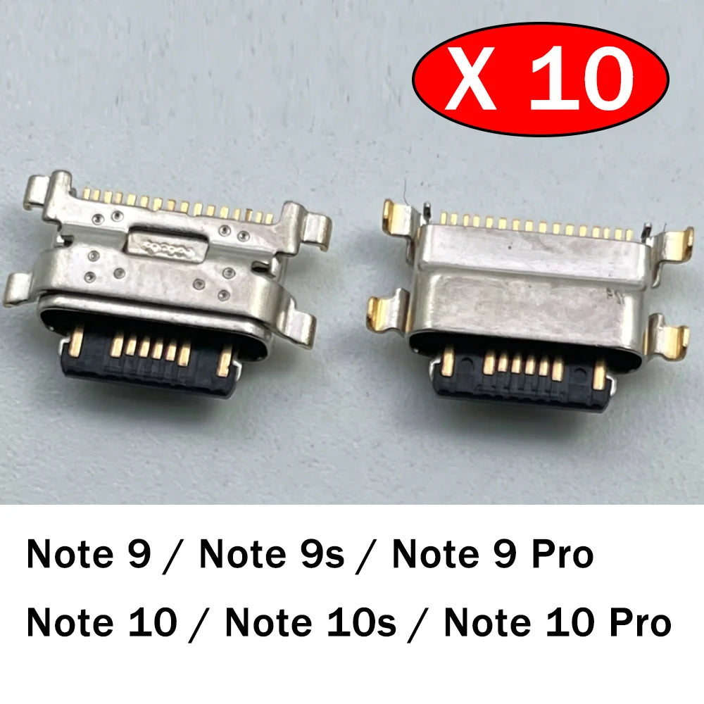 10Pcs, New For Xiaomi Redmi Note 9 9s 10 10s Pro USB Charging Port Connector Charge Jack Socket Plug Dock  Xiaomi  Xiao mi phone repair parts