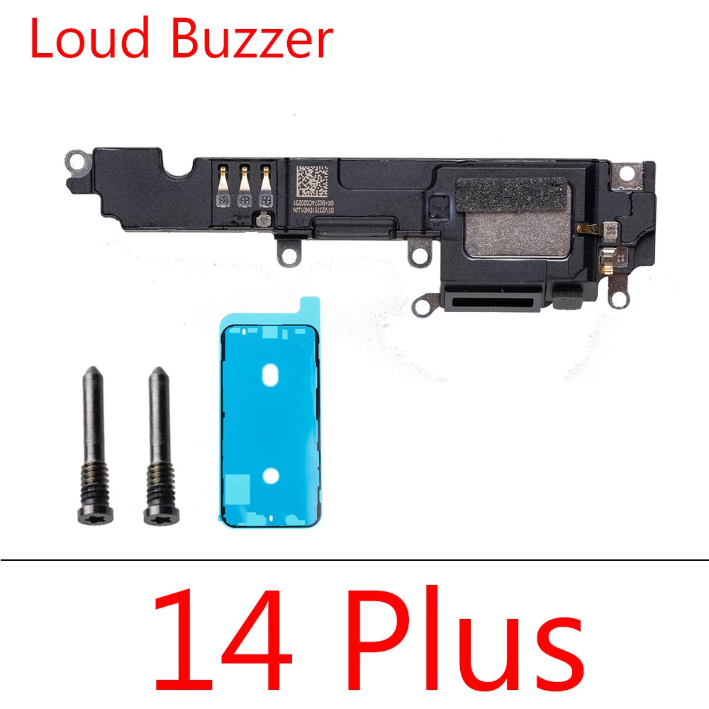 1pcs Ringer Bottom Buzzer Loud Speaker with earpiece  For iPhone  14 15 Pro Max  Plus Replacement Parts iPhone phone repair parts