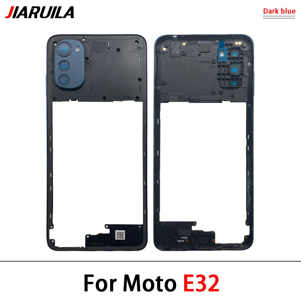 New Middle Frame Cover For Motorola For Motorola Moto E22 E32 E13 E22i Edge 20 Lite Middle Housing with Lens Frame Parts Motorola phone repair parts