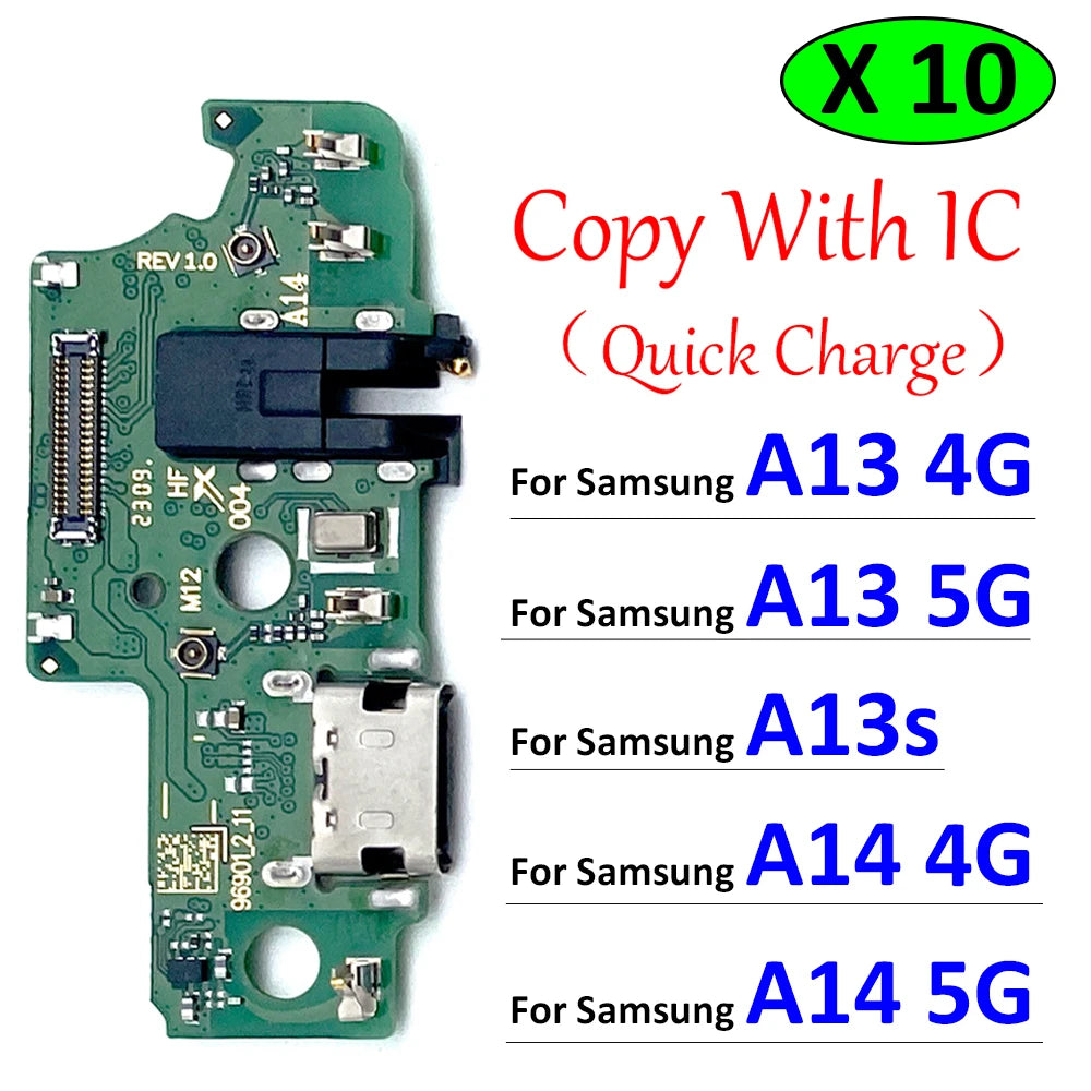 10Pcs Charger Charging Port Dock Connector Board Flex Cable For Samsung A13 A13s A14 A54 A24 A34 A23 A42 4G 5G A04 A04s A04E Samsung phone repair parts