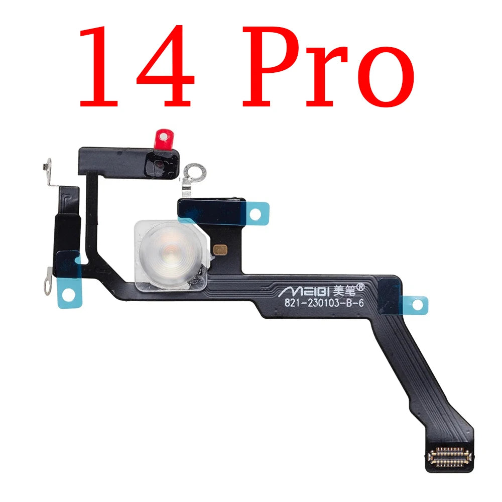 1pcs LED Flash Light Sensor Flex Cable For iPhone 12 14 Plus 13 Pro Max 11 Proximity Distance Ambient Parts iPhone phone repair parts