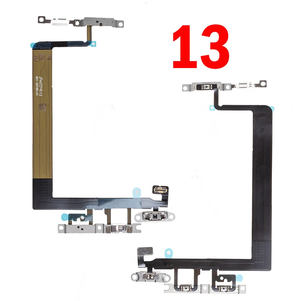 1pcs On Off Key Ribbon Power Switch Volume Button Flex Cable For iPhone 13 mini  Pro Max Replacement Parts iPhone phone repair parts