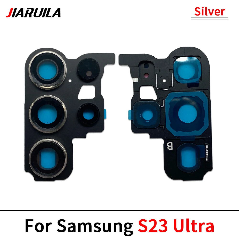 New Housing Back Rear Camera Glass Lens With Cover Frame Holder For Samsung S22 S23 Plus Ultra Samsung phone repair parts