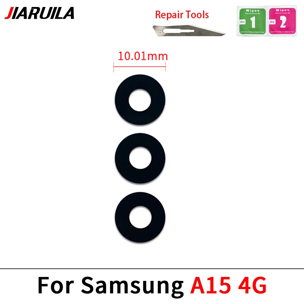 New Rear Back Camera Glass Lens For Samsung A04 A04s A04e A14 A24 A34 A54 A05 A05s A15 A25 A35 A55 4G 5G With Adhesive