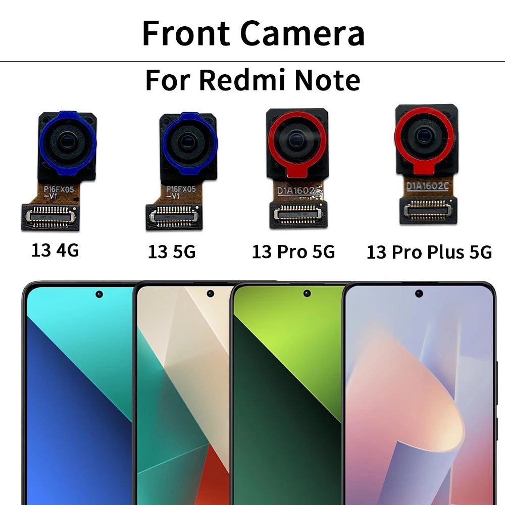 Front Camera Flex Back Rear Camera Module Flex Cable For Xiaomi Redmi Note 13 Pro Plus 4G 5G Xiaomi  Xiao mi phone repair parts