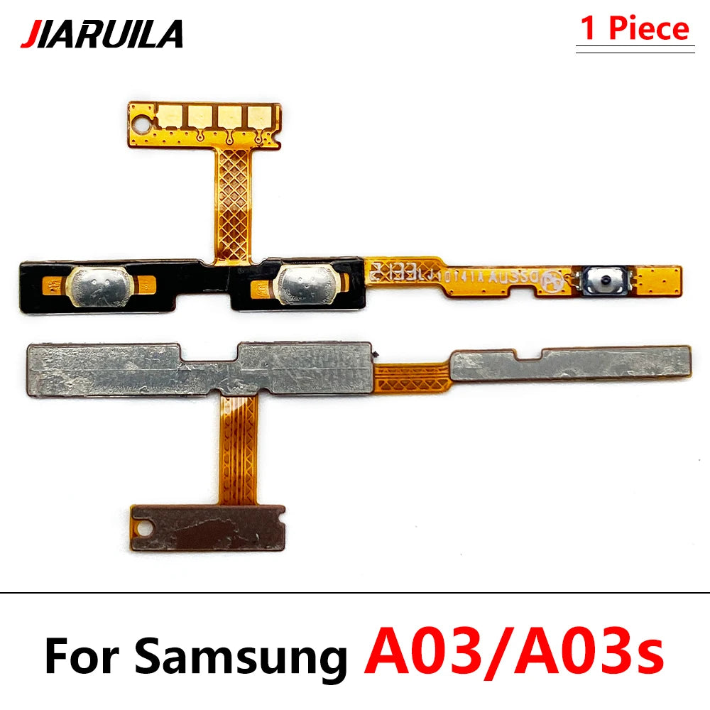 50Pcs, Power On Off Volume Side Button Key Flex Cable For Samsung A02 A02S A22 A32 A52 A72 A03s A03 A04 A04s A33 A53 A73 5G 4G Samsung phone repair parts